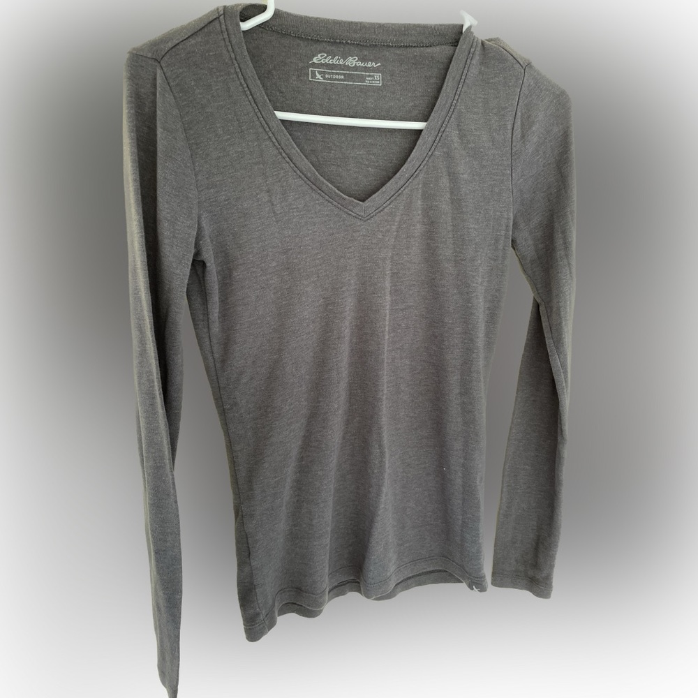 Eddie Bauer gray long sleeve shirt